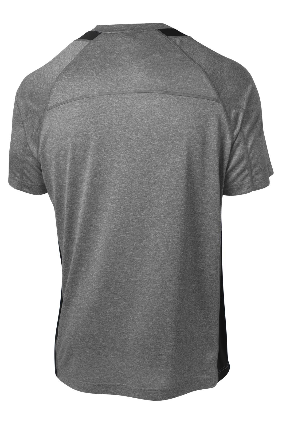 Sport-Tek Heather Colorblock Contender Tee. ST361