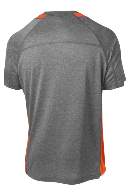 Sport-Tek Heather Colorblock Contender Tee. ST361