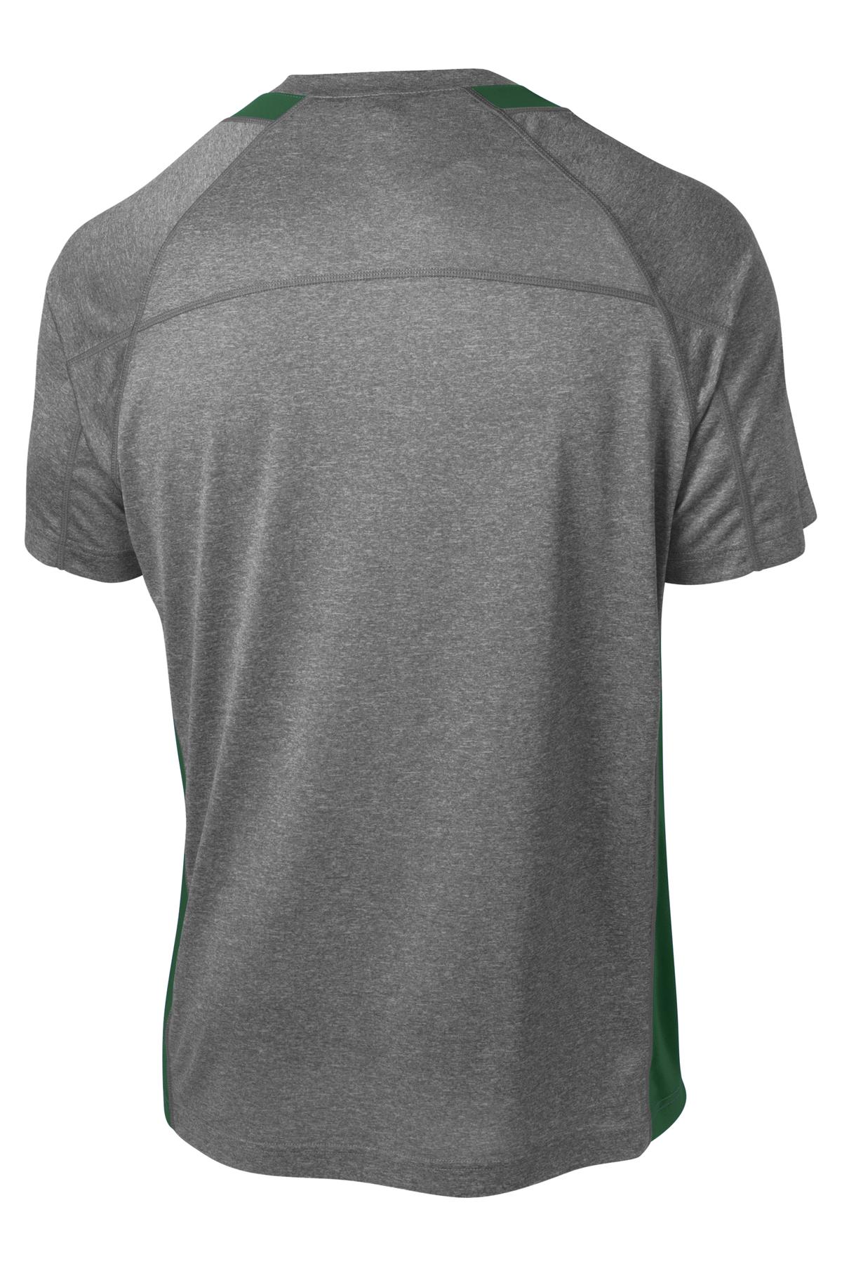 Sport-Tek Heather Colorblock Contender Tee. ST361