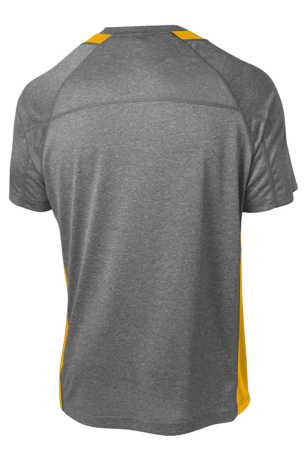 Sport-Tek Heather Colorblock Contender Tee. ST361