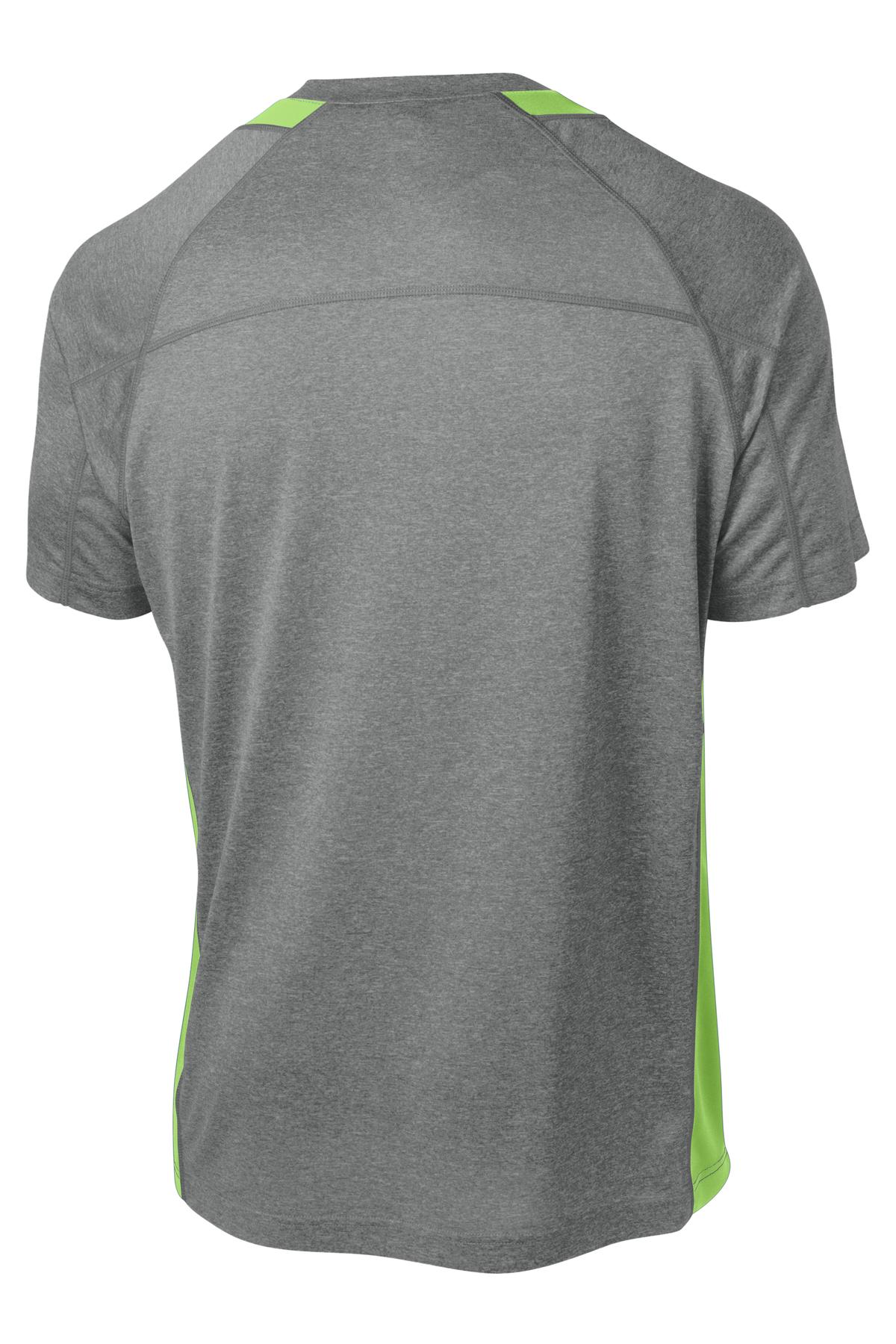 Sport-Tek Heather Colorblock Contender Tee. ST361