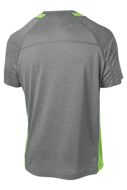 Sport-Tek Heather Colorblock Contender Tee. ST361