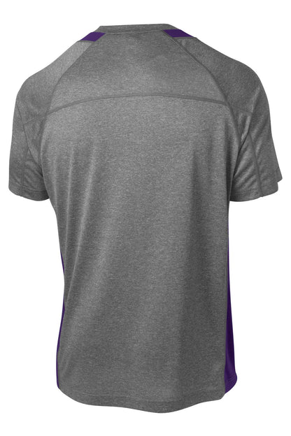 Sport-Tek Heather Colorblock Contender Tee. ST361