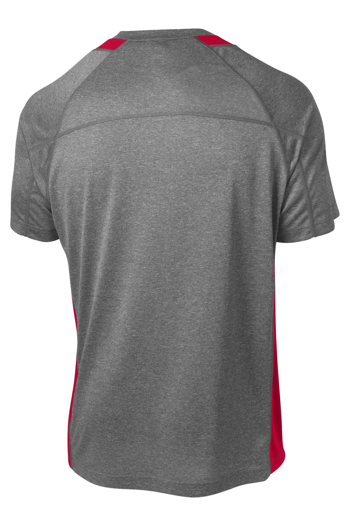 Sport-Tek Heather Colorblock Contender Tee. ST361