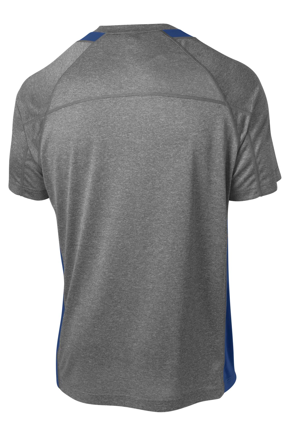 Sport-Tek Heather Colorblock Contender Tee. ST361