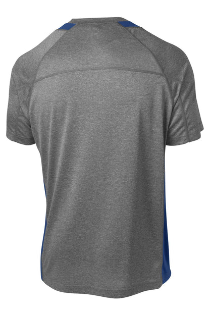 Sport-Tek Heather Colorblock Contender Tee. ST361