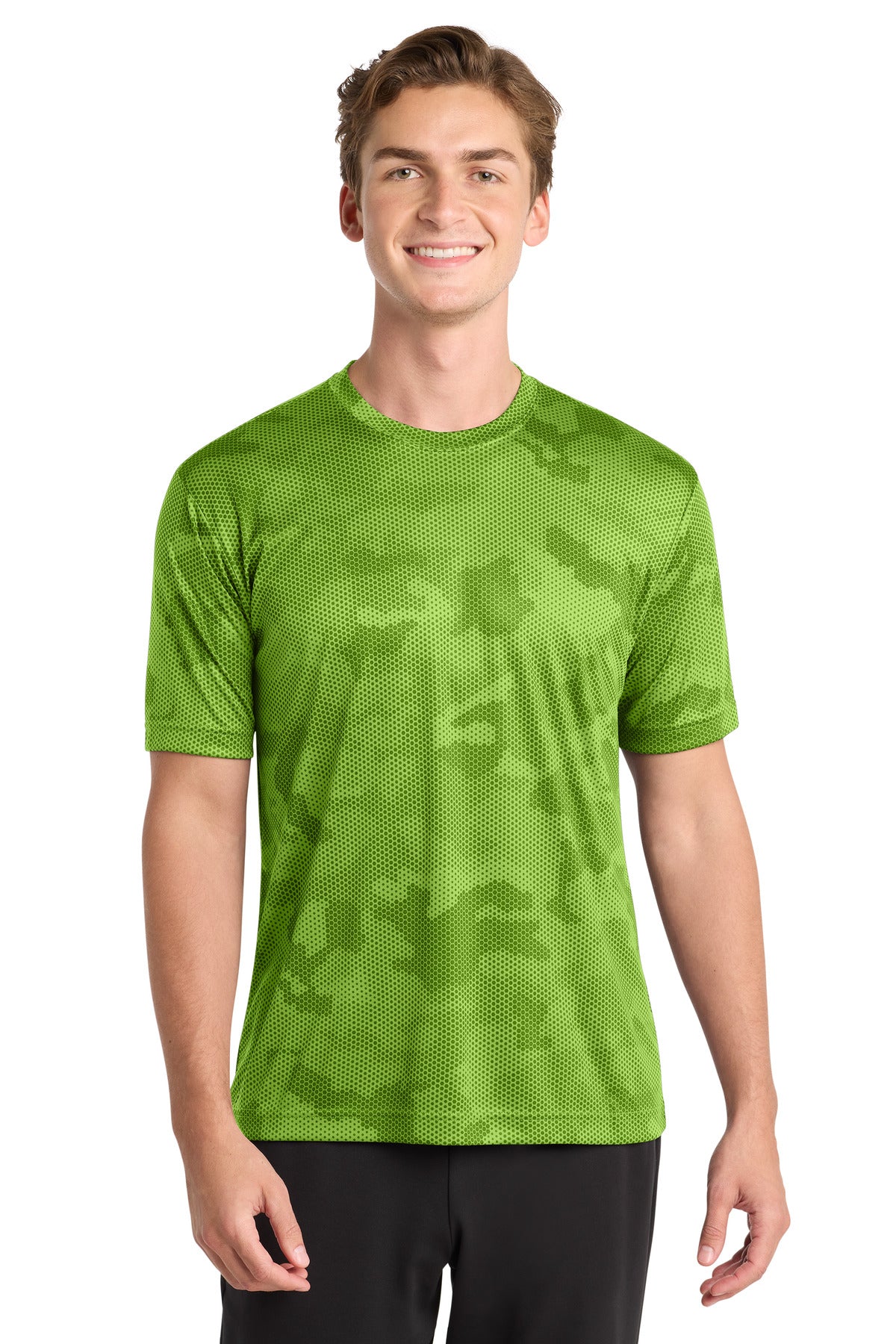Custom Embroidered Sport-Tek Activewear in Lime Shock