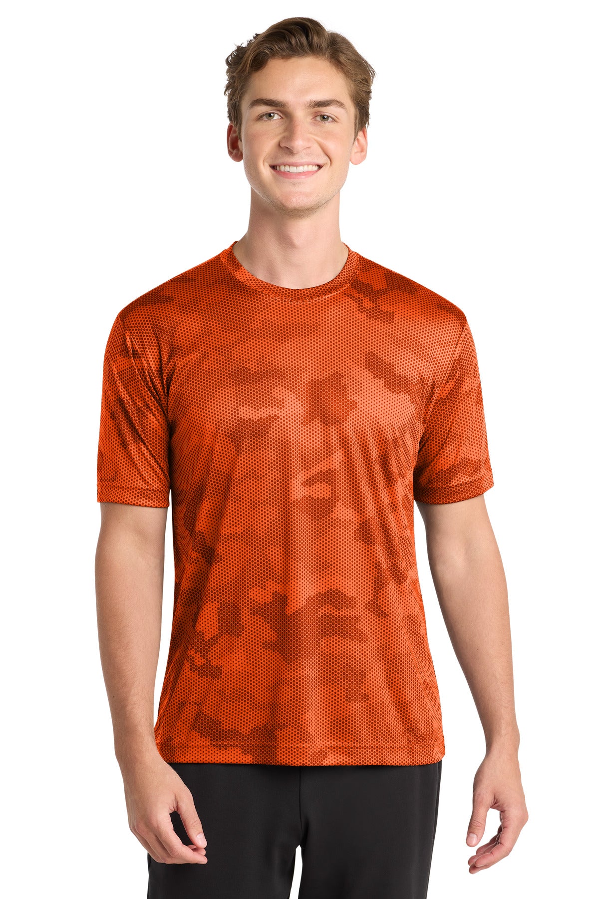 Custom Embroidered Sport-Tek Activewear in Neon Orange