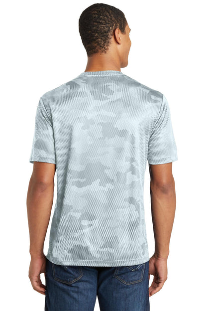 Custom Embroidered Sport-Tek CamoHex Tee. ST370,White
