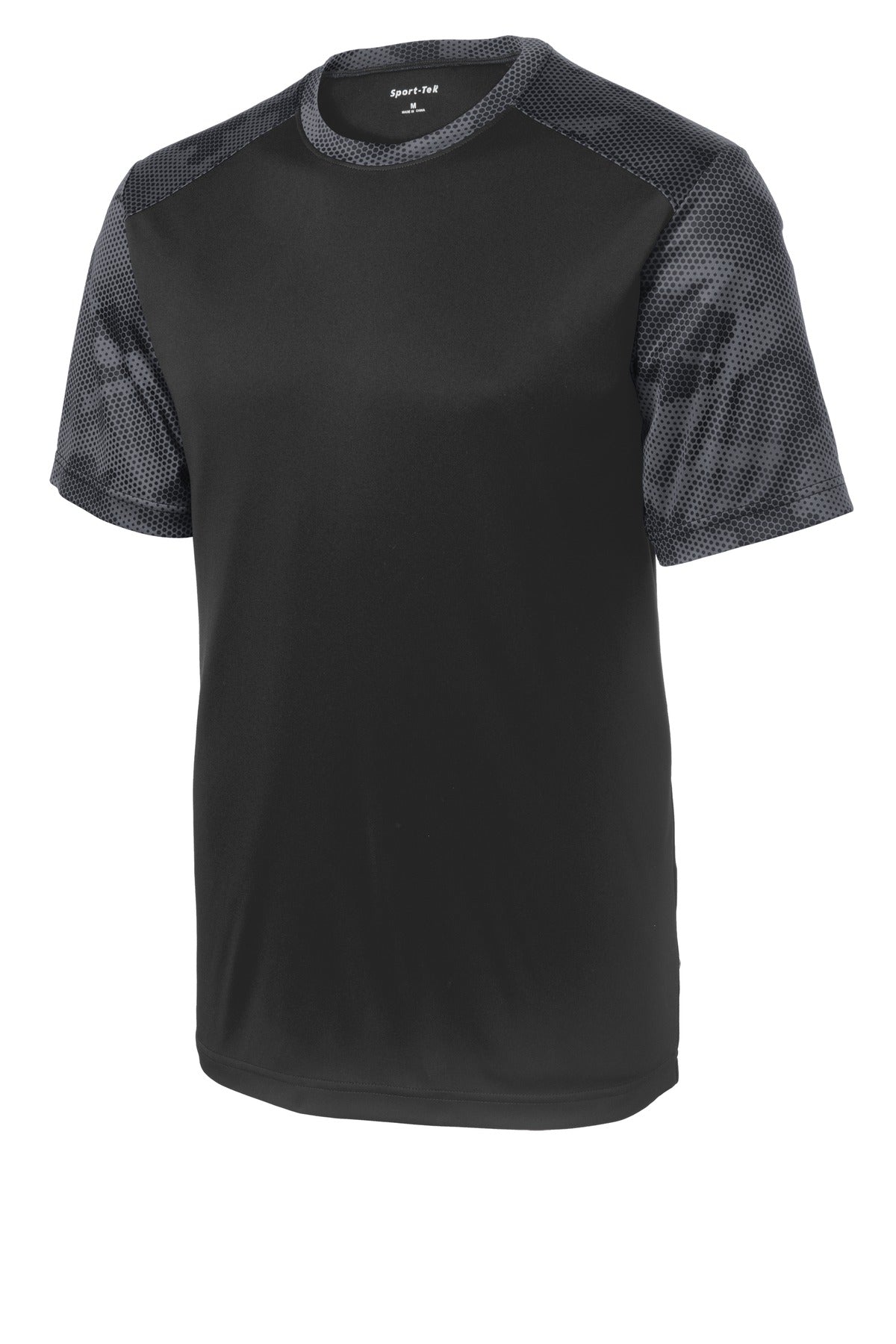 Sport-Tek CamoHex Colorblock Tee. ST371