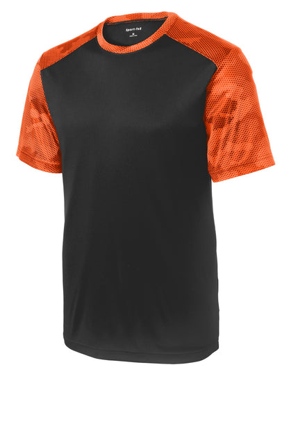 Sport-Tek CamoHex Colorblock Tee. ST371
