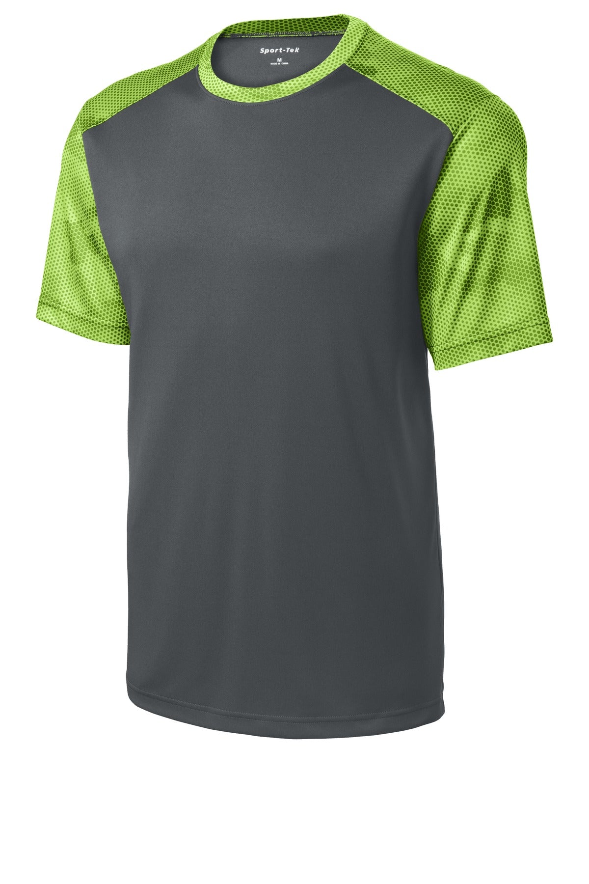 Sport-Tek CamoHex Colorblock Tee. ST371