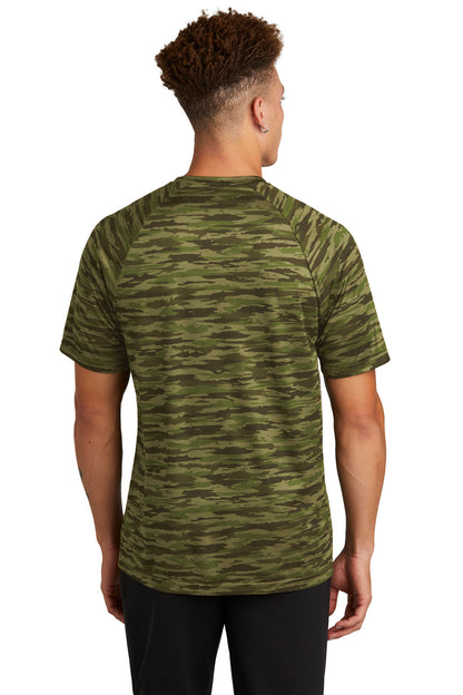 Custom Embroidered Sport-Tek Drift Camo Tee ST375,Olive Drab Green