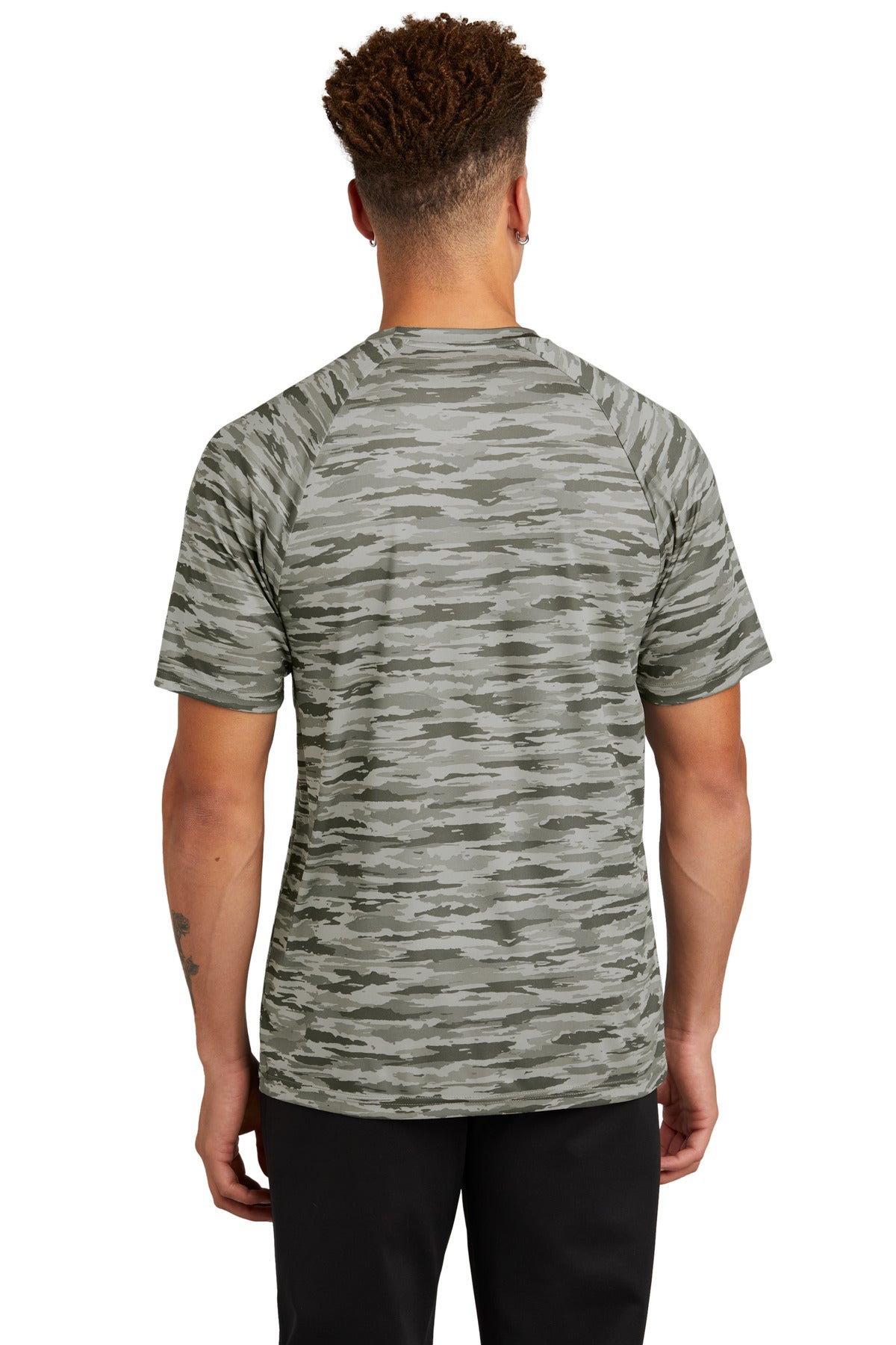 Custom Embroidered Sport-Tek Drift Camo Tee ST375,Silver
