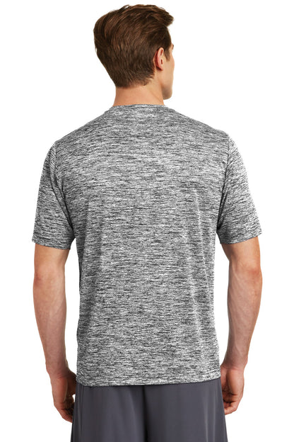 Custom Embroidered Sport-Tek PosiCharge Electric Heather Tee. ST390,Black Electric