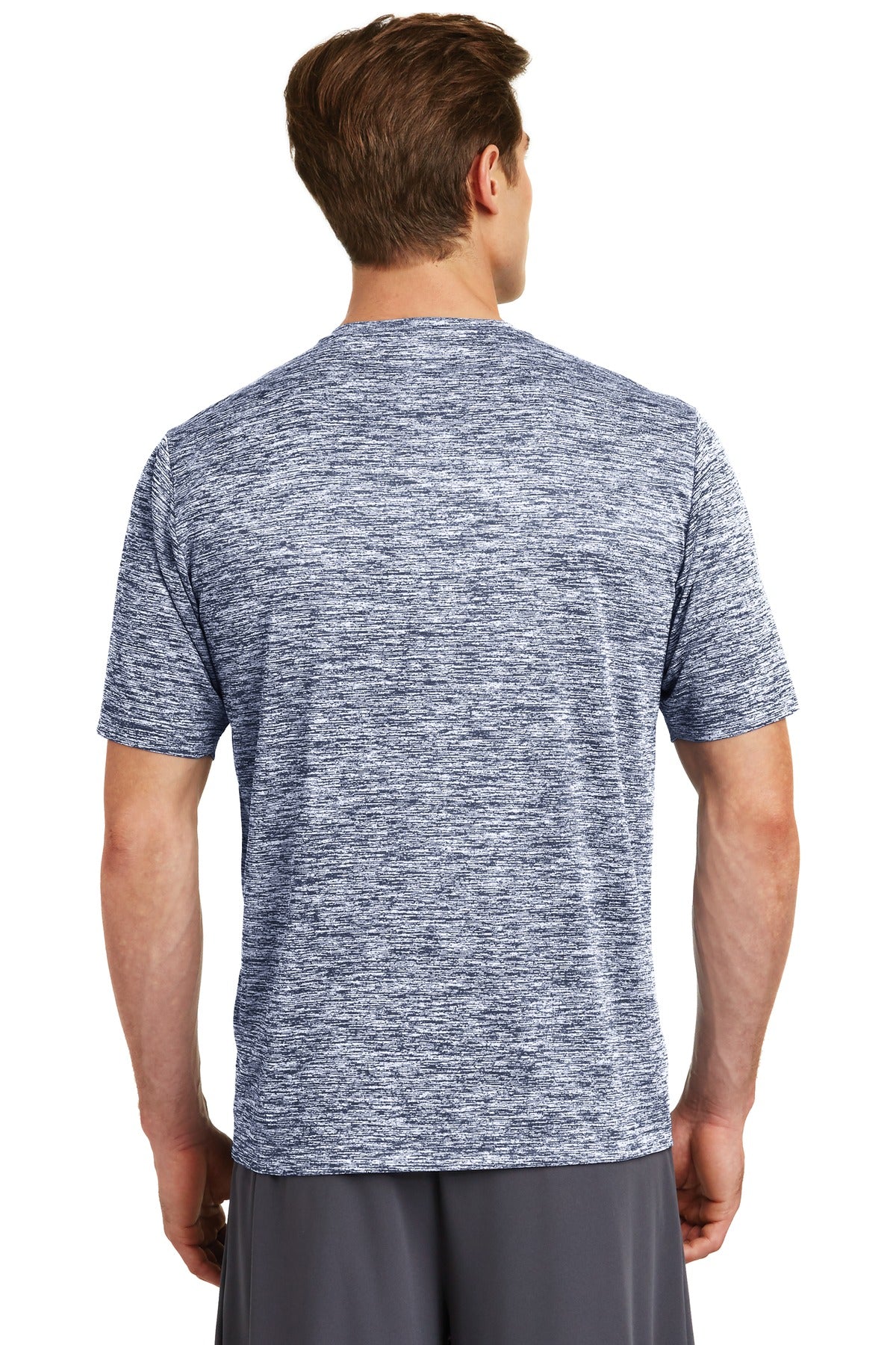 Custom Embroidered Sport-Tek PosiCharge Electric Heather Tee. ST390,True Navy Electric
