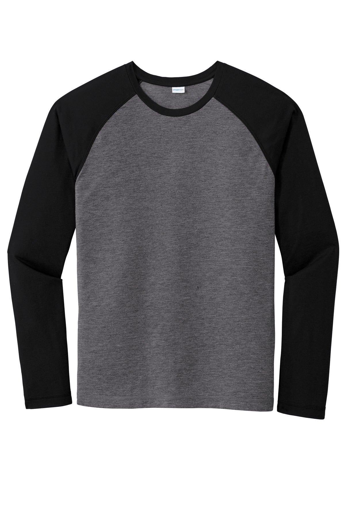 Sport-Tek  PosiCharge  Long Sleeve Tri-Blend Wicking Raglan Tee ST400LS