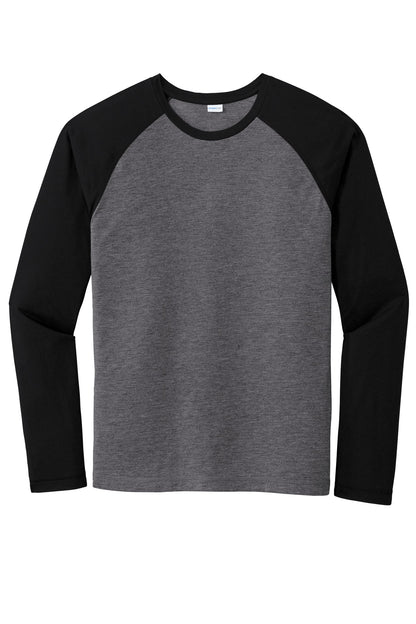 Sport-Tek  PosiCharge  Long Sleeve Tri-Blend Wicking Raglan Tee ST400LS