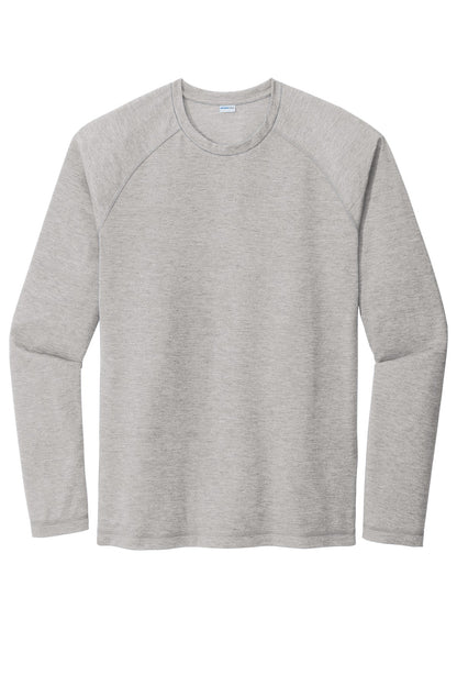 Sport-Tek  PosiCharge  Long Sleeve Tri-Blend Wicking Raglan Tee ST400LS