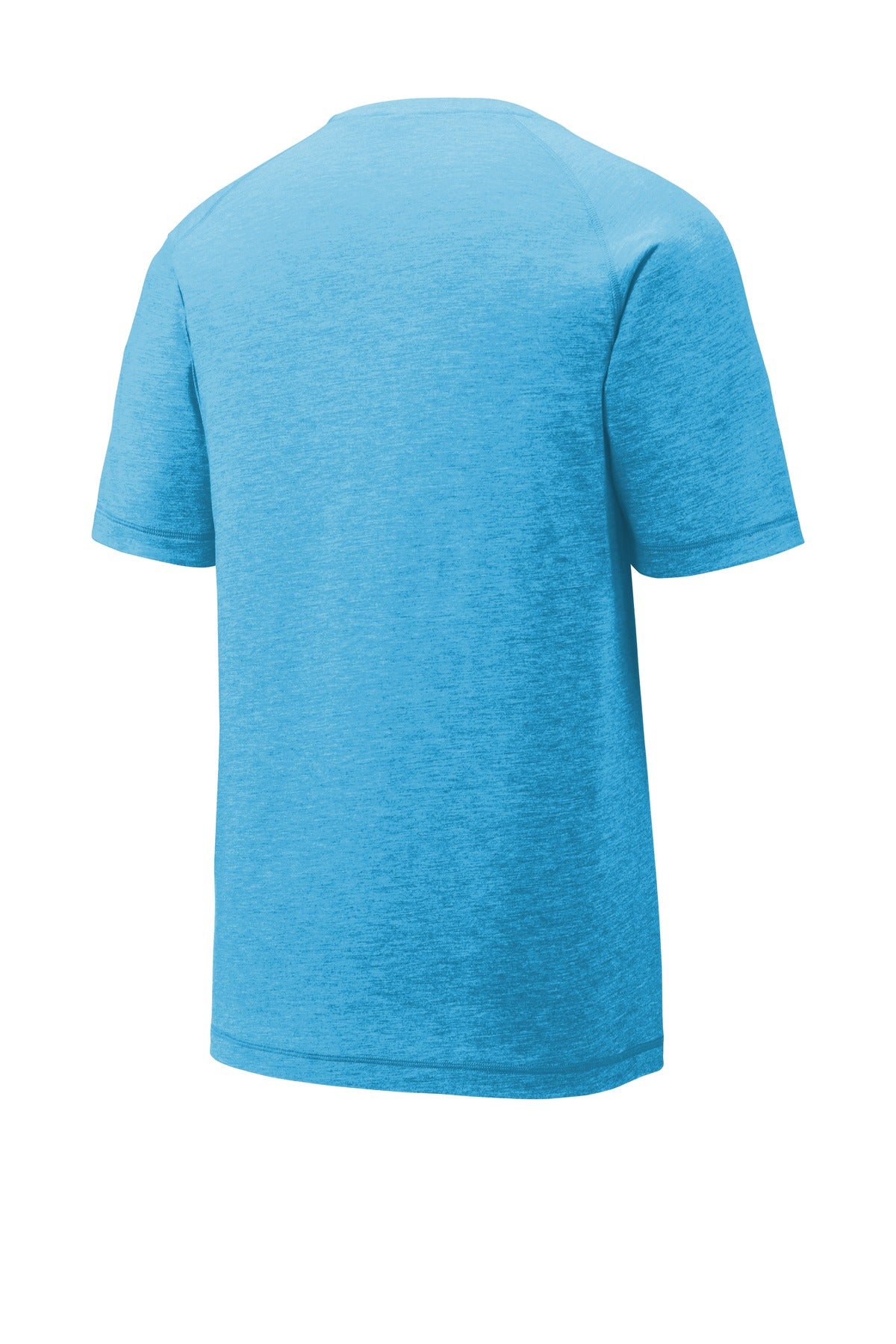 Sport-Tek  PosiCharge  Tri-Blend Wicking Raglan Tee. ST400 Pond Blue Heather