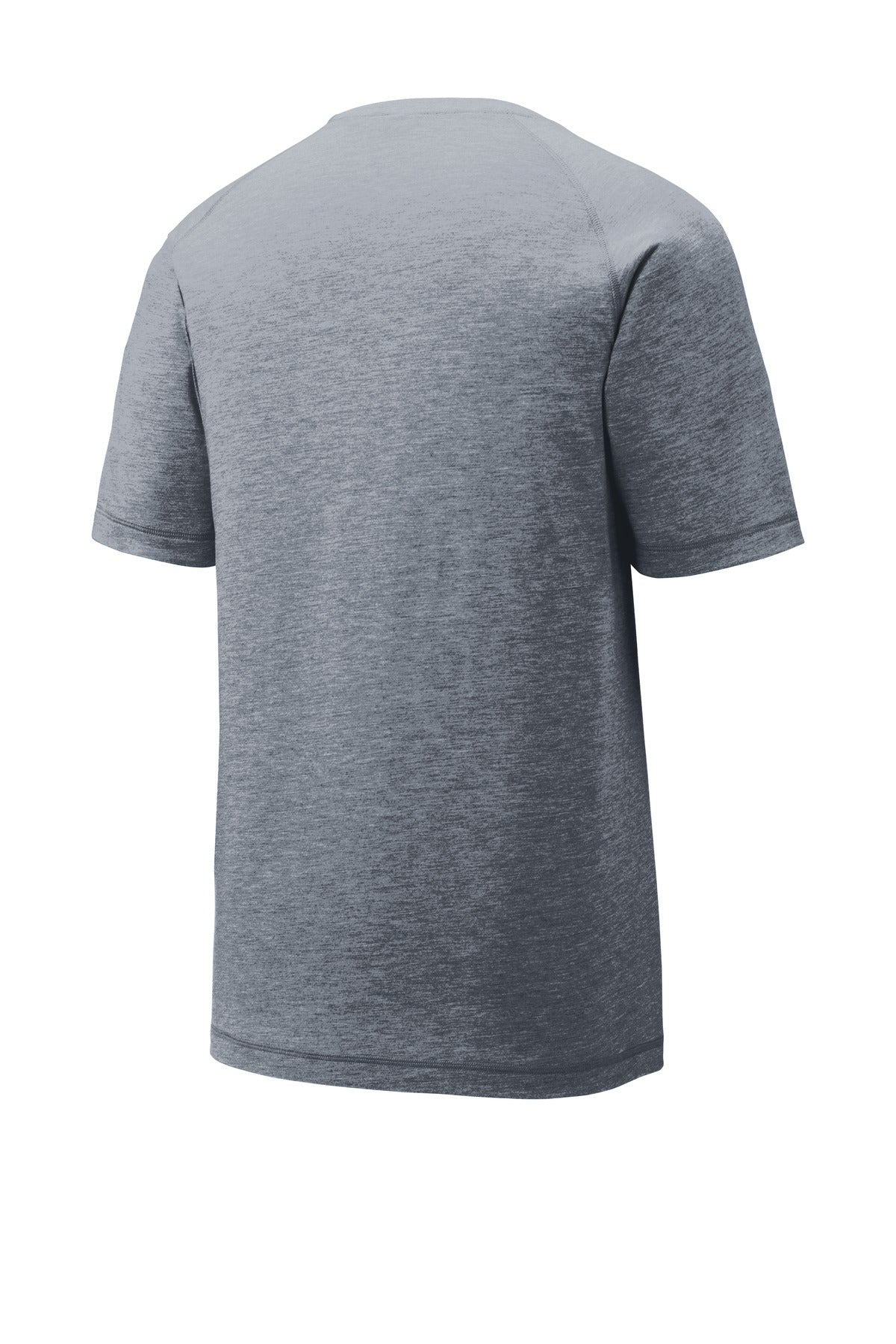 Sport-Tek  PosiCharge  Tri-Blend Wicking Raglan Tee. ST400 True Navy Heather