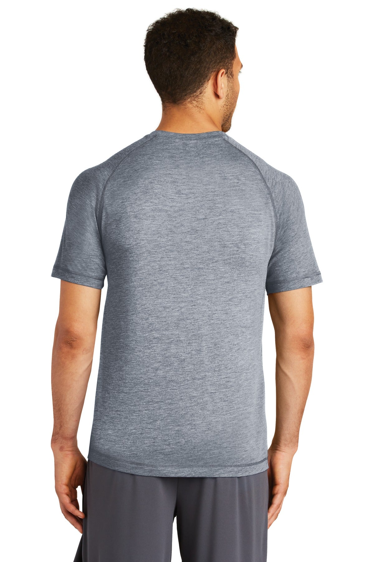 Custom Embroidered Sport-Tek  PosiCharge  Tri-Blend Wicking Raglan Tee. ST400,True Navy Heather