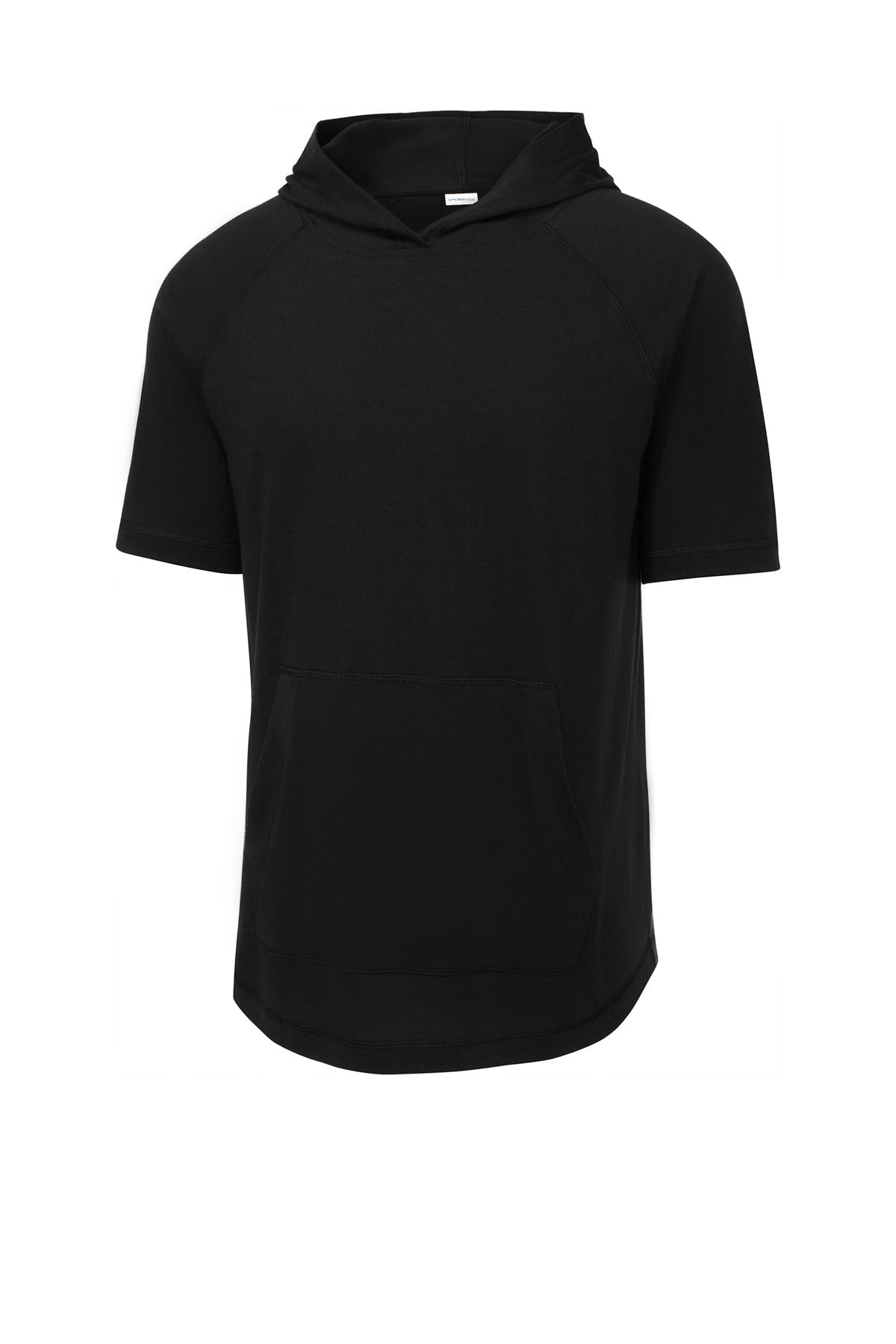 Sport-Tek  PosiCharge  Tri-Blend Wicking Short Sleeve Hoodie. ST404