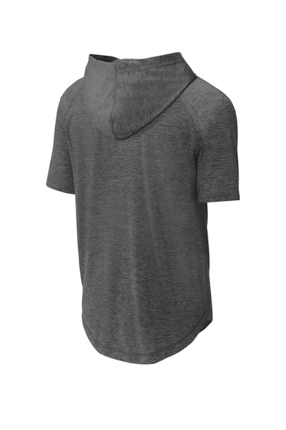 Sport-Tek  PosiCharge  Tri-Blend Wicking Short Sleeve Hoodie. ST404