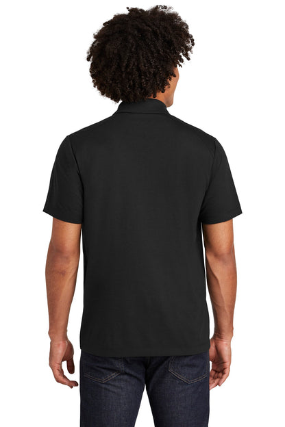 Custom Embroidered Sport-Tek  PosiCharge  Tri-Blend Wicking Polo. ST405,Black Triad Solid