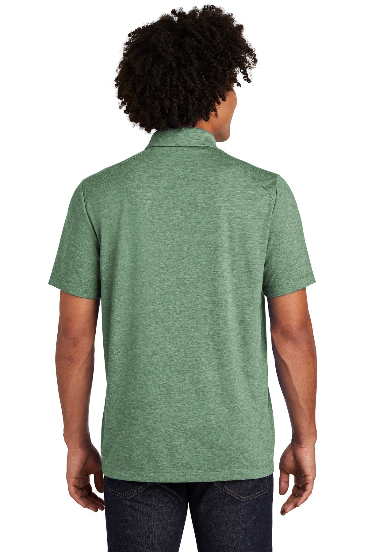 Custom Embroidered Sport-Tek  PosiCharge  Tri-Blend Wicking Polo. ST405,Forest Green Heather