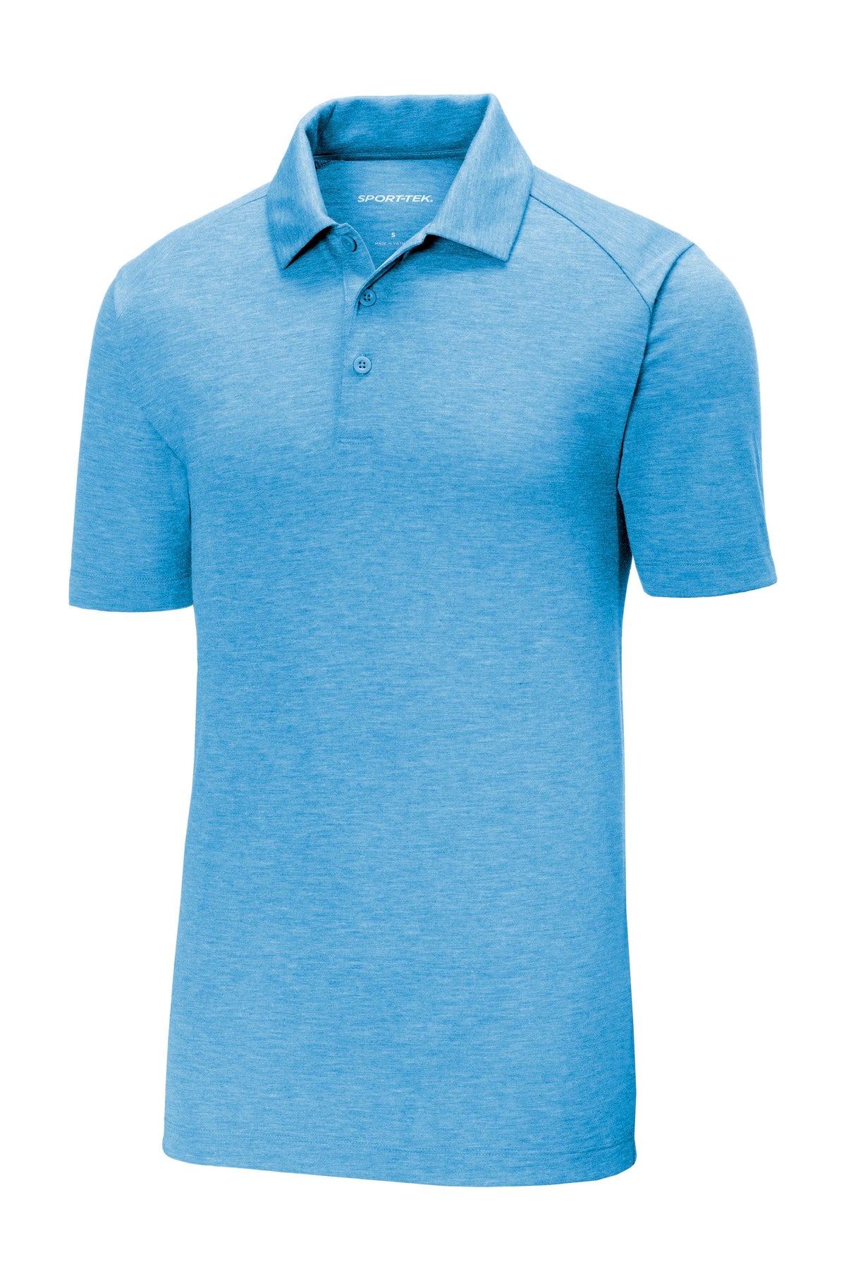 Sport-Tek  PosiCharge  Tri-Blend Wicking Polo. ST405