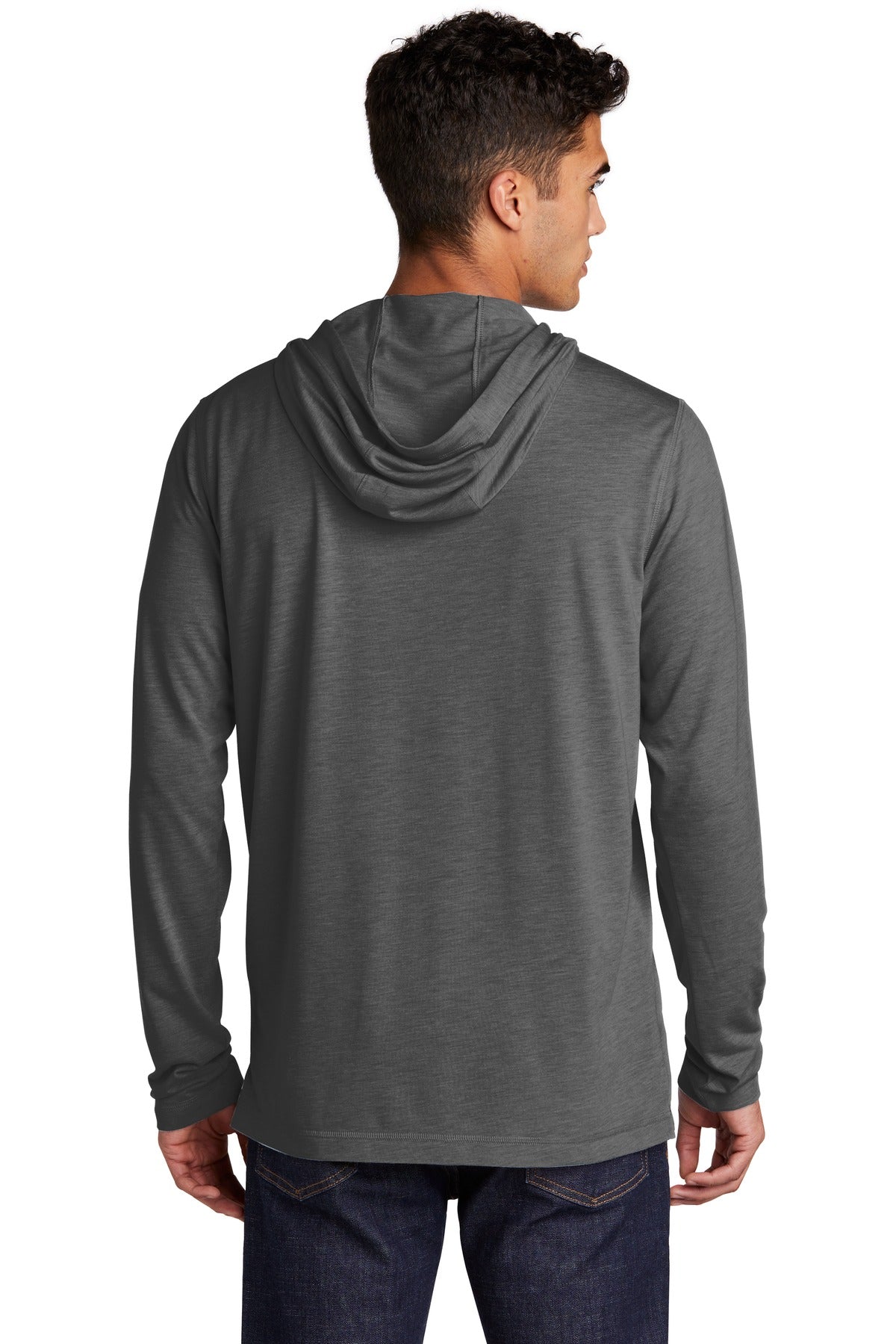 Custom Embroidered Sport-Tek  PosiCharge  Tri-Blend Wicking Long Sleeve Hoodie ST406,Dark Grey Heather