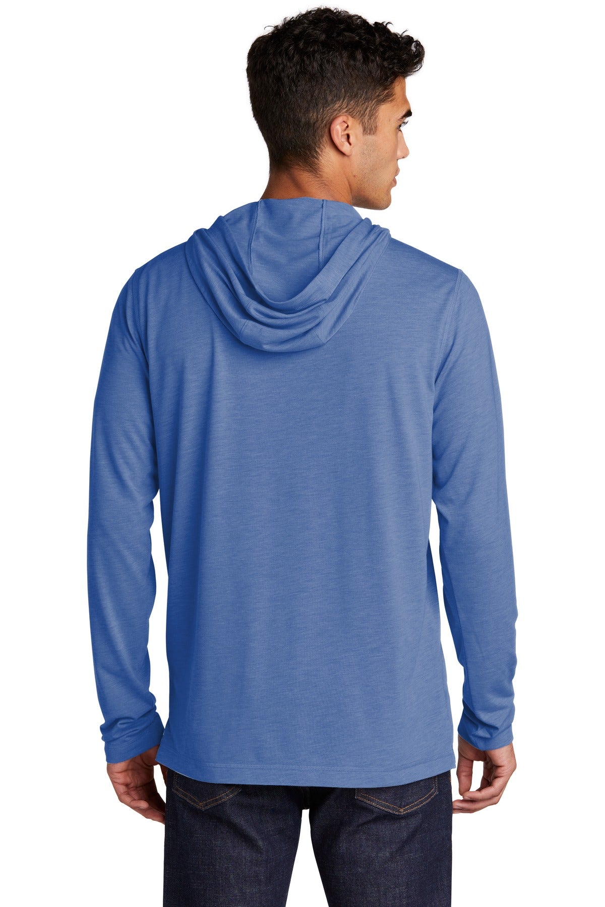 Custom Embroidered Sport-Tek  PosiCharge  Tri-Blend Wicking Long Sleeve Hoodie ST406,True Royal Heather