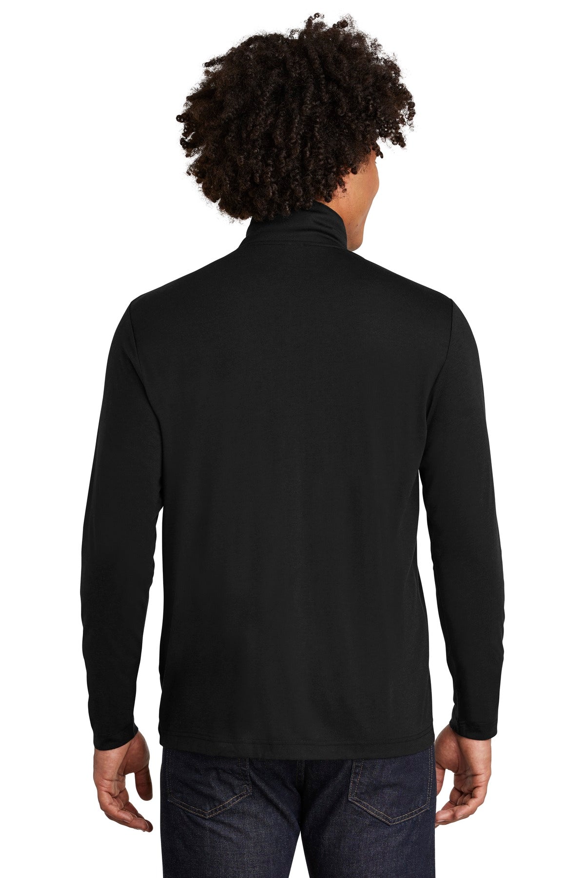 Custom Embroidered Sport-Tek  PosiCharge  Tri-Blend Wicking 1/4-Zip Pullover. ST407,Black Triad Solid