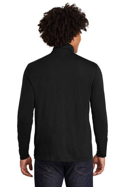 Custom Embroidered Sport-Tek  PosiCharge  Tri-Blend Wicking 1/4-Zip Pullover. ST407,Black Triad Solid