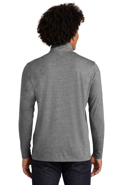 Custom Embroidered Sport-Tek  PosiCharge  Tri-Blend Wicking 1/4-Zip Pullover. ST407,Dark Grey Heather