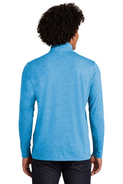Custom Embroidered Sport-Tek  PosiCharge  Tri-Blend Wicking 1/4-Zip Pullover. ST407,Pond Blue Heather