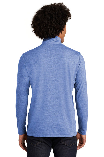 Custom Embroidered Sport-Tek  PosiCharge  Tri-Blend Wicking 1/4-Zip Pullover. ST407,True Royal Heather