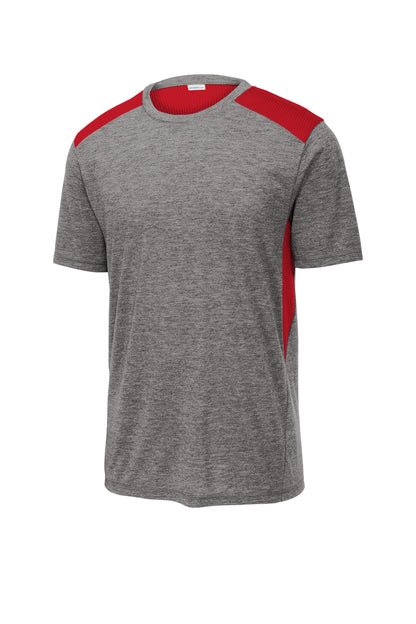 Sport-Tek  PosiCharge  Tri-Blend Wicking Draft Tee. ST410