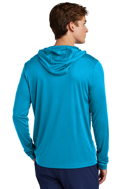 Custom Embroidered Sport-Tek Posi-UV Pro Long Sleeve Hoodie ST420LSH,Sapphire