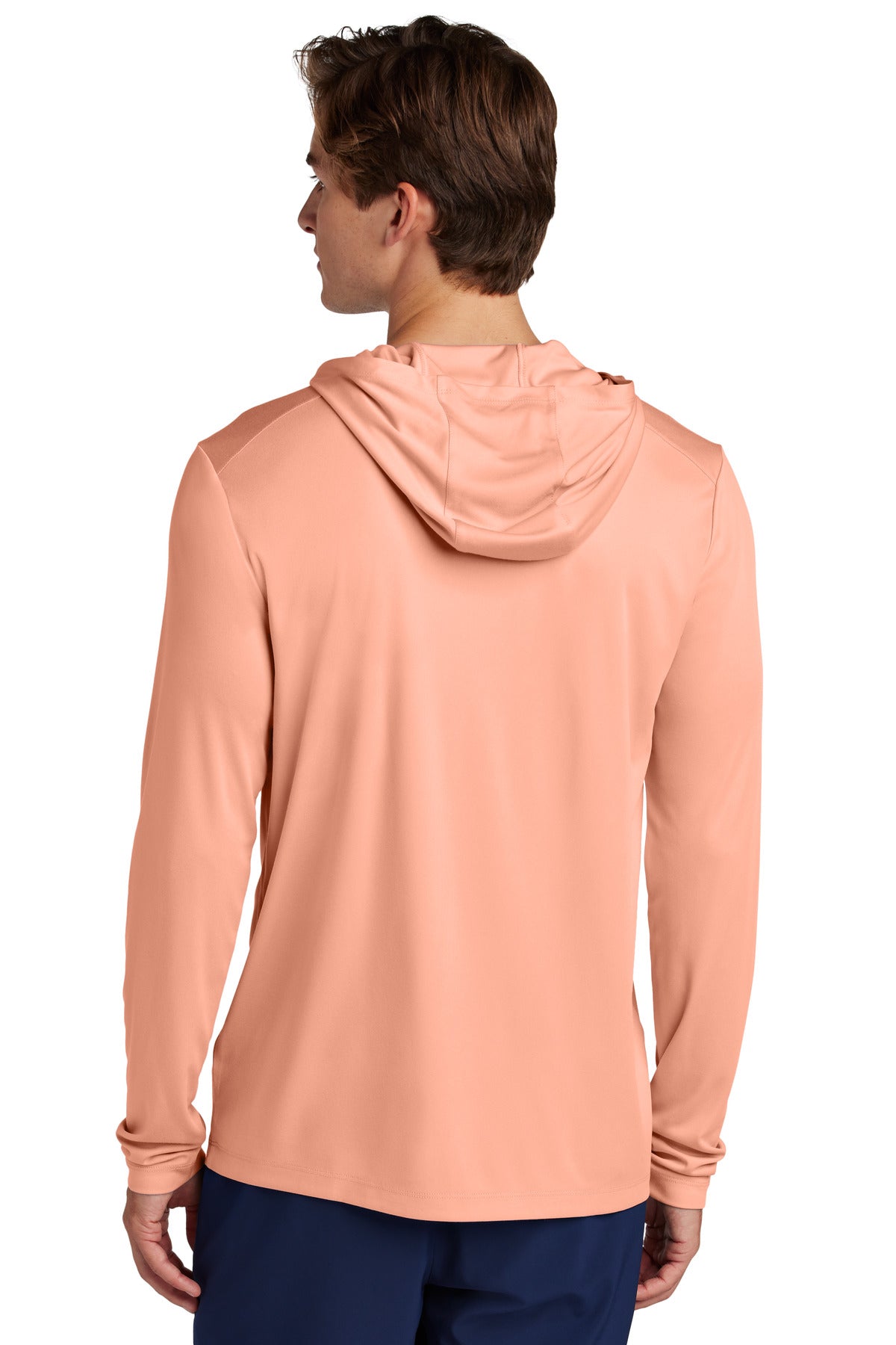 Custom Embroidered Sport-Tek Posi-UV Pro Long Sleeve Hoodie ST420LSH,Soft Coral