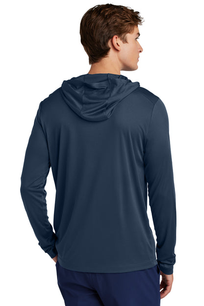 Custom Embroidered Sport-Tek Posi-UV Pro Long Sleeve Hoodie ST420LSH,True Navy