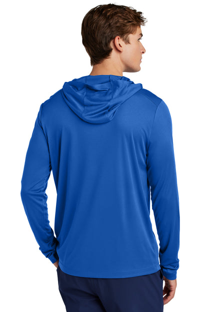Custom Embroidered Sport-Tek Posi-UV Pro Long Sleeve Hoodie ST420LSH,True Royal