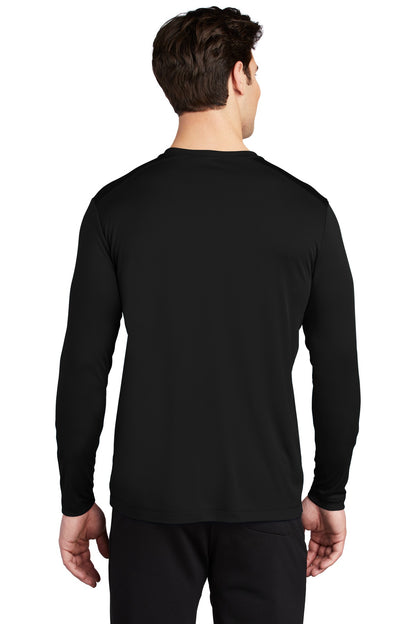 Custom Embroidered Sport-Tek  Posi-UV Pro Long Sleeve Tee. ST420LS,Black