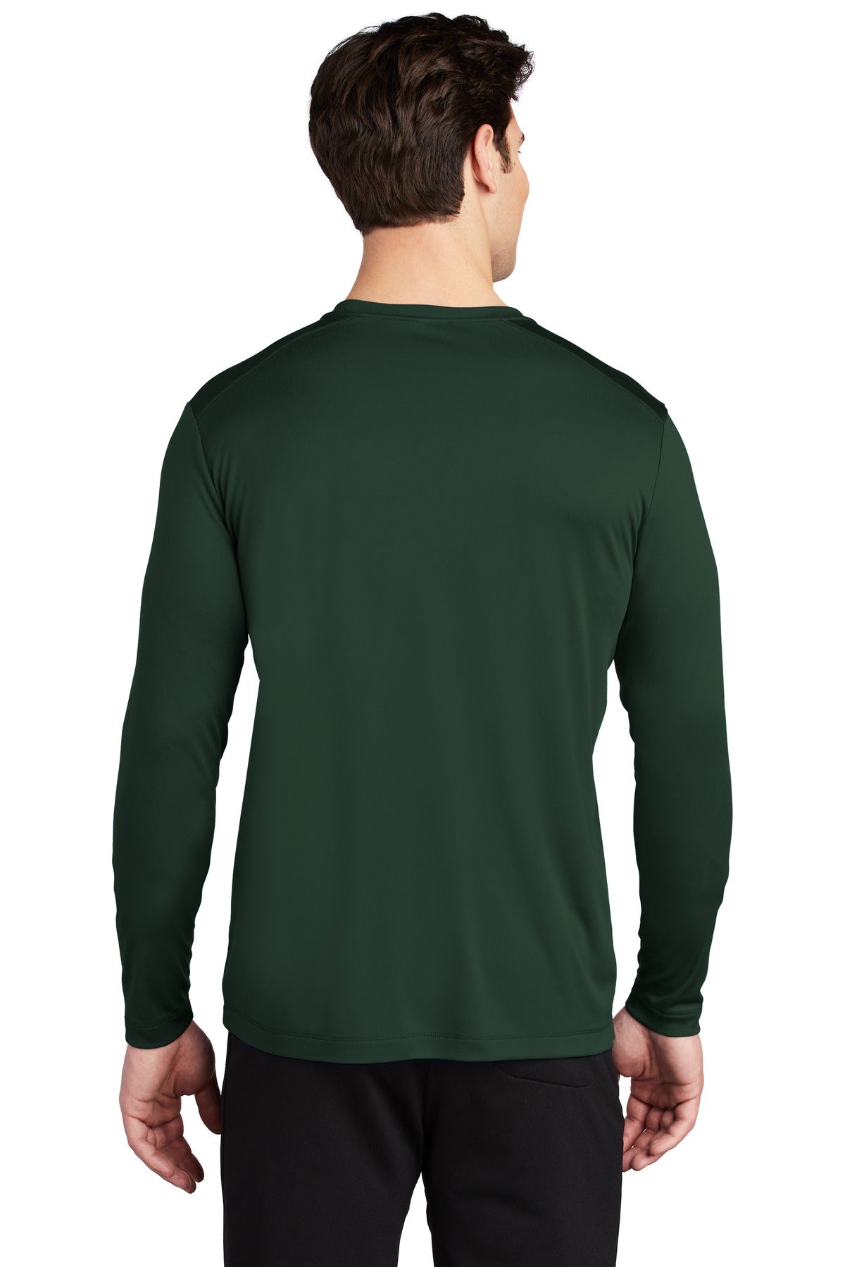 Custom Embroidered Sport-Tek  Posi-UV Pro Long Sleeve Tee. ST420LS,Forest Green