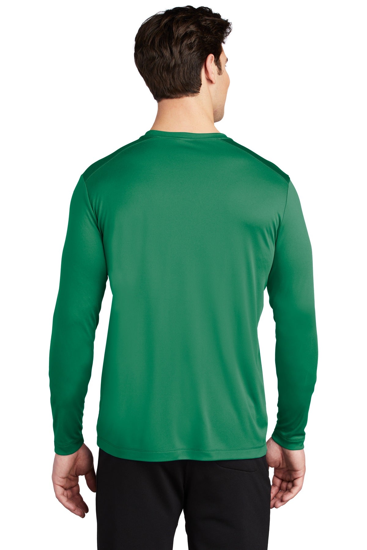 Custom Embroidered Sport-Tek  Posi-UV Pro Long Sleeve Tee. ST420LS,Kelly Green
