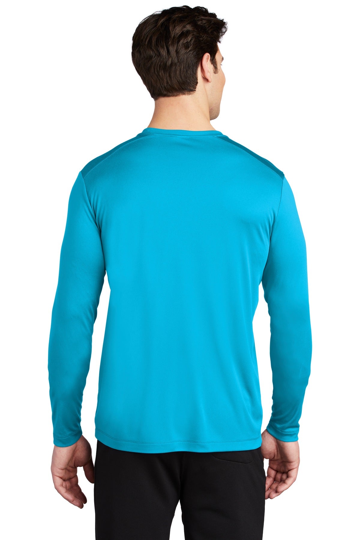 Custom Embroidered Sport-Tek  Posi-UV Pro Long Sleeve Tee. ST420LS,Sapphire