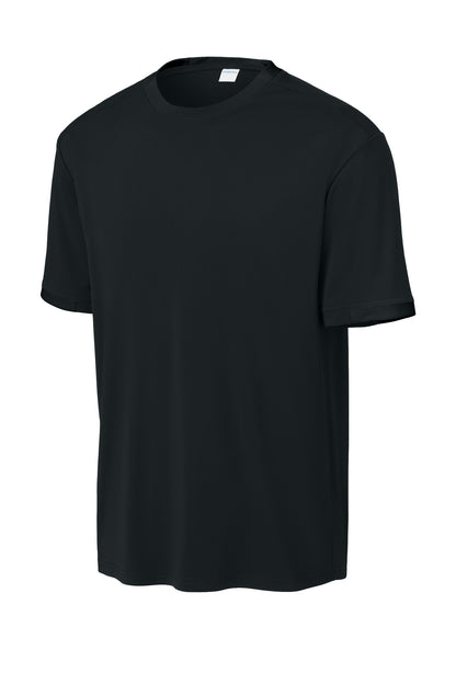 Sport-Tek Club Short Sleeve Crew ST440 Black/ Deep Red