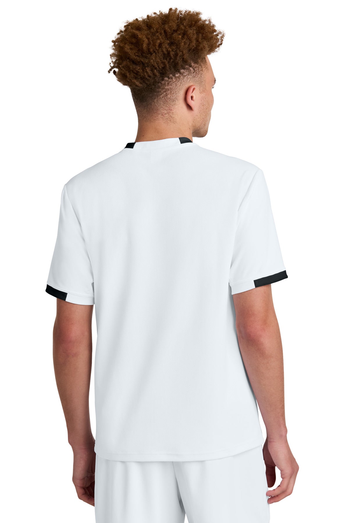 Custom Embroidered Sport-Tek Club Short Sleeve Crew ST440,White/ Black
