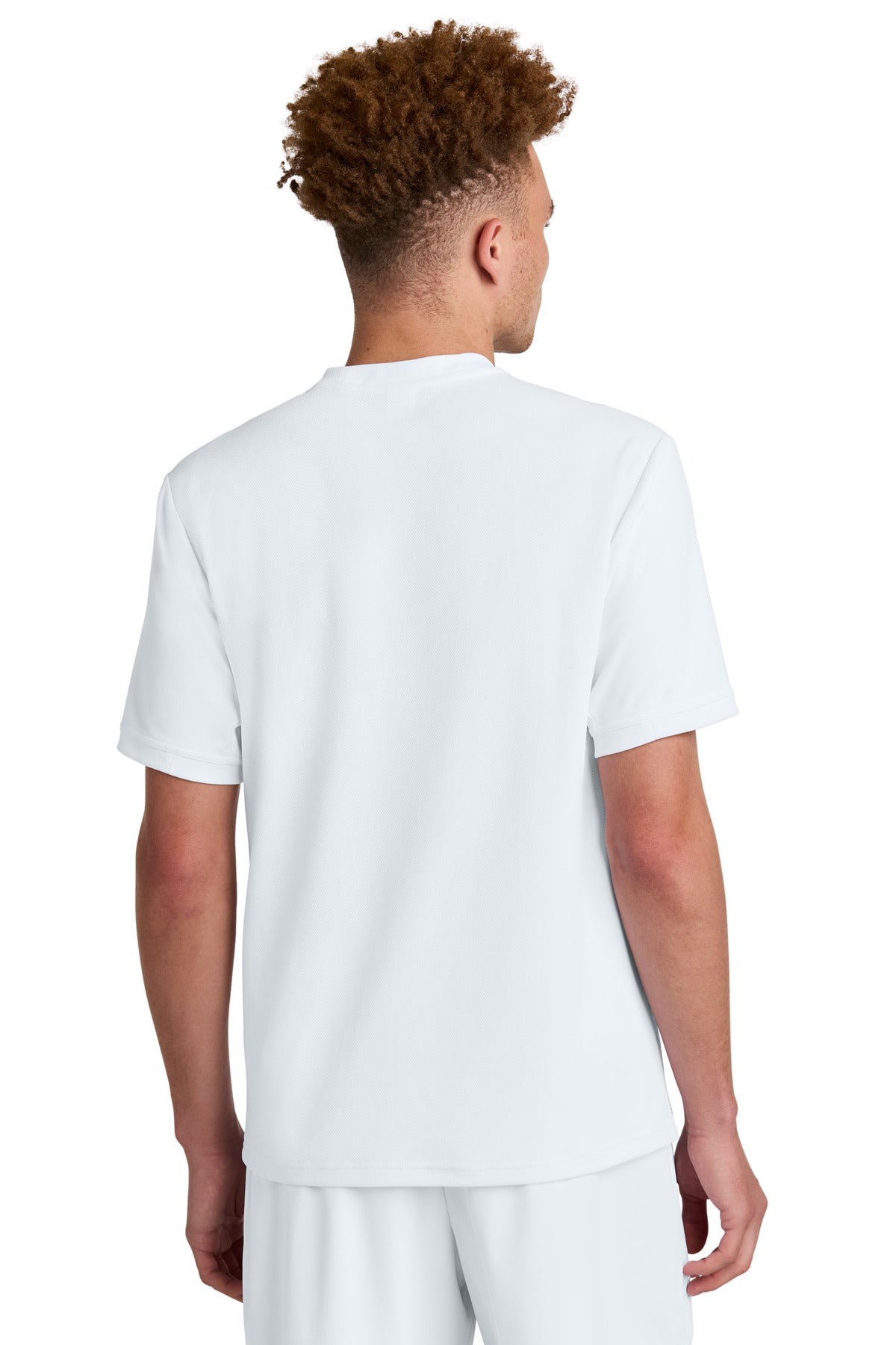 Custom Embroidered Sport-Tek Club Short Sleeve Crew ST440,White/ White
